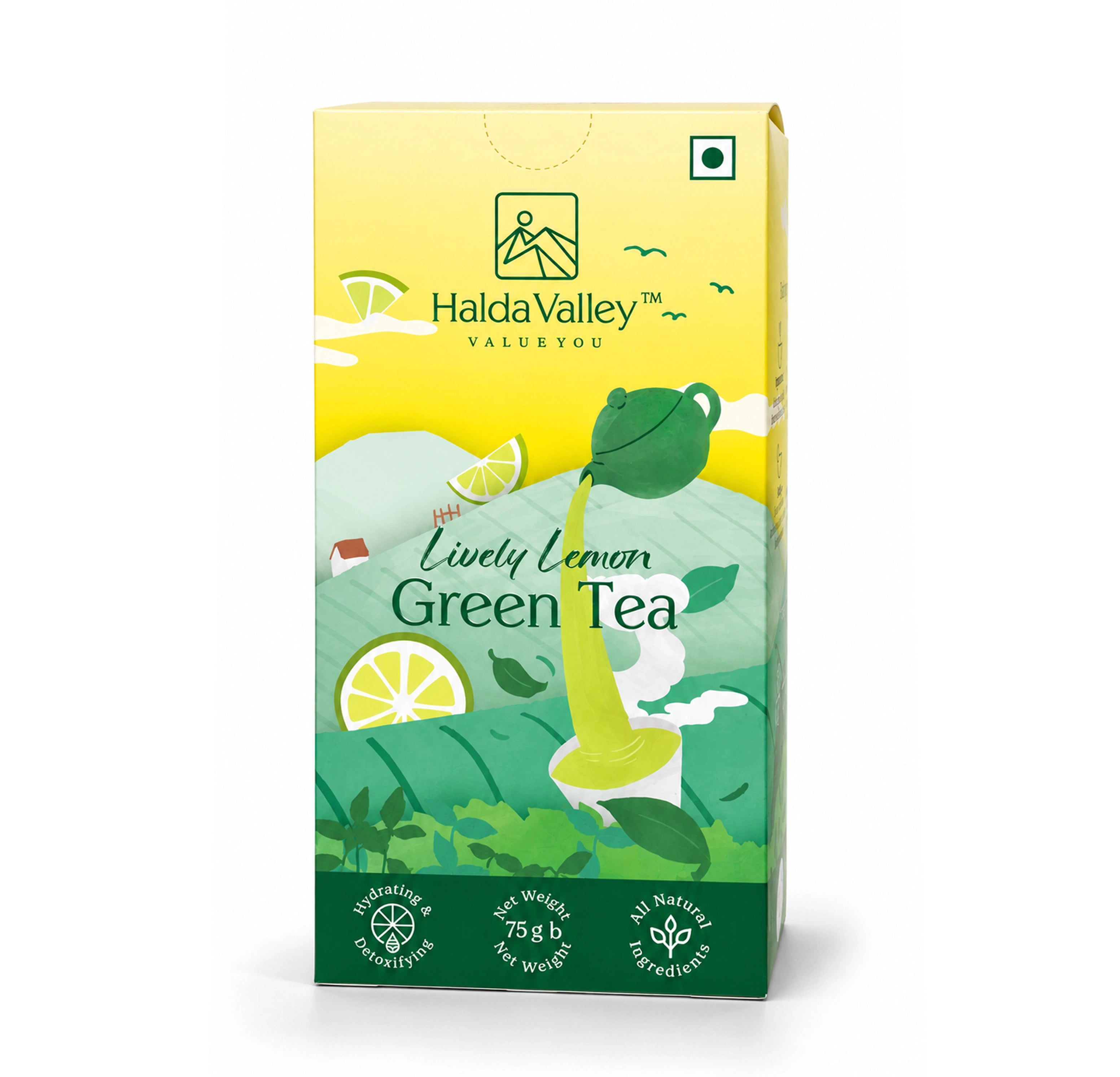 Lively Lemon Green Tea 75GM
